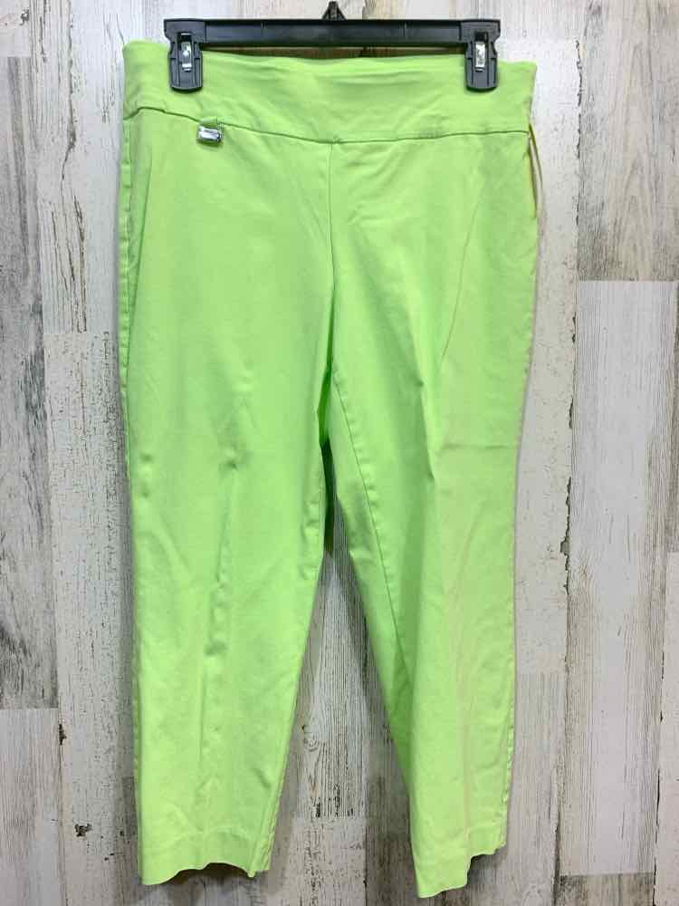 PRE-OWNED Size 8 ALFANI BOTTOMS Lime Green Solid CAPRI CAPRI/LIME GREEN CAPRI PA