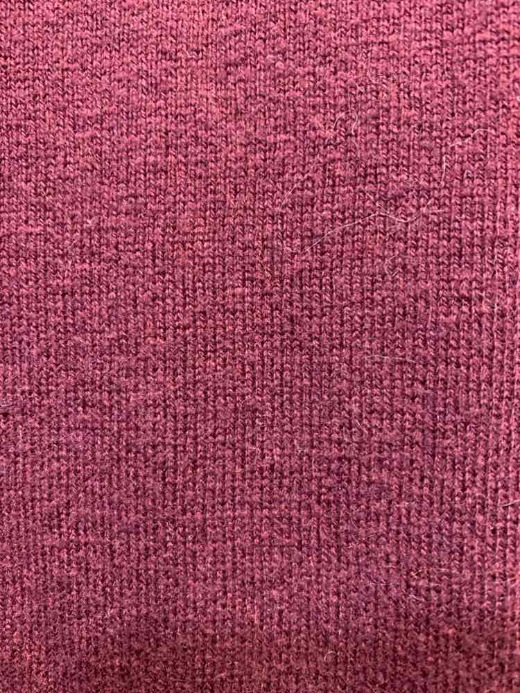 PRE-OWNED LOFT Tops Size S BURGANDY Solid LONGSLEEVE TOP/BURGUNDY LONG SLEEVE V-