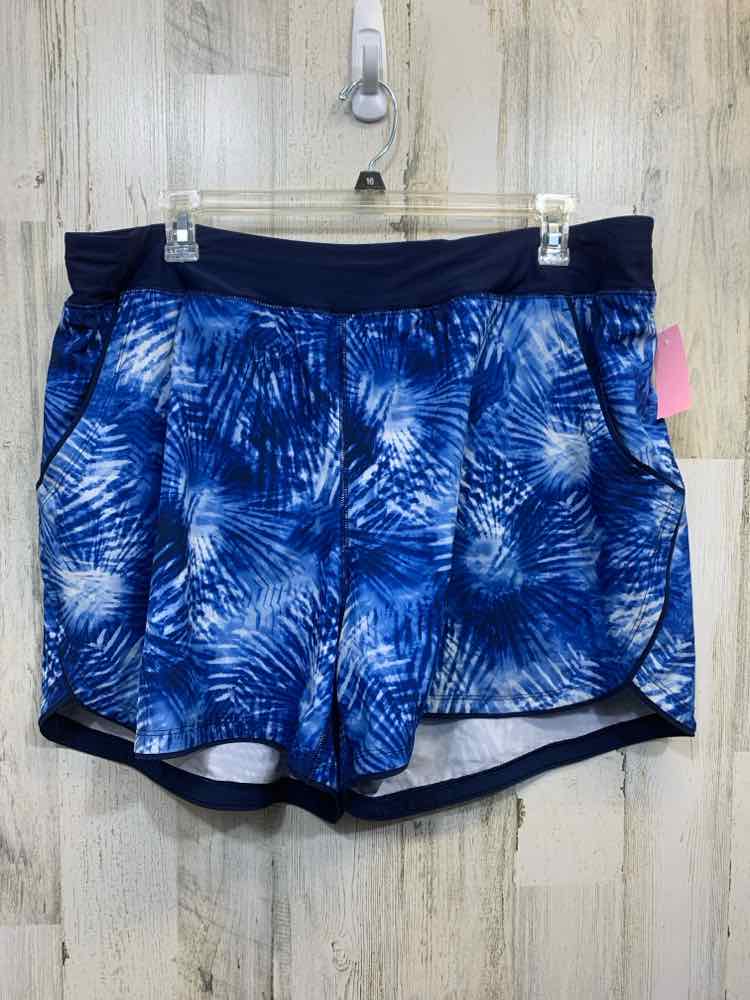 PRE-OWNED LANDS END BOTTOMS 22W BLUE/WHITE TY-DYE ACTIVEWEAR Activewear Bottom/T
