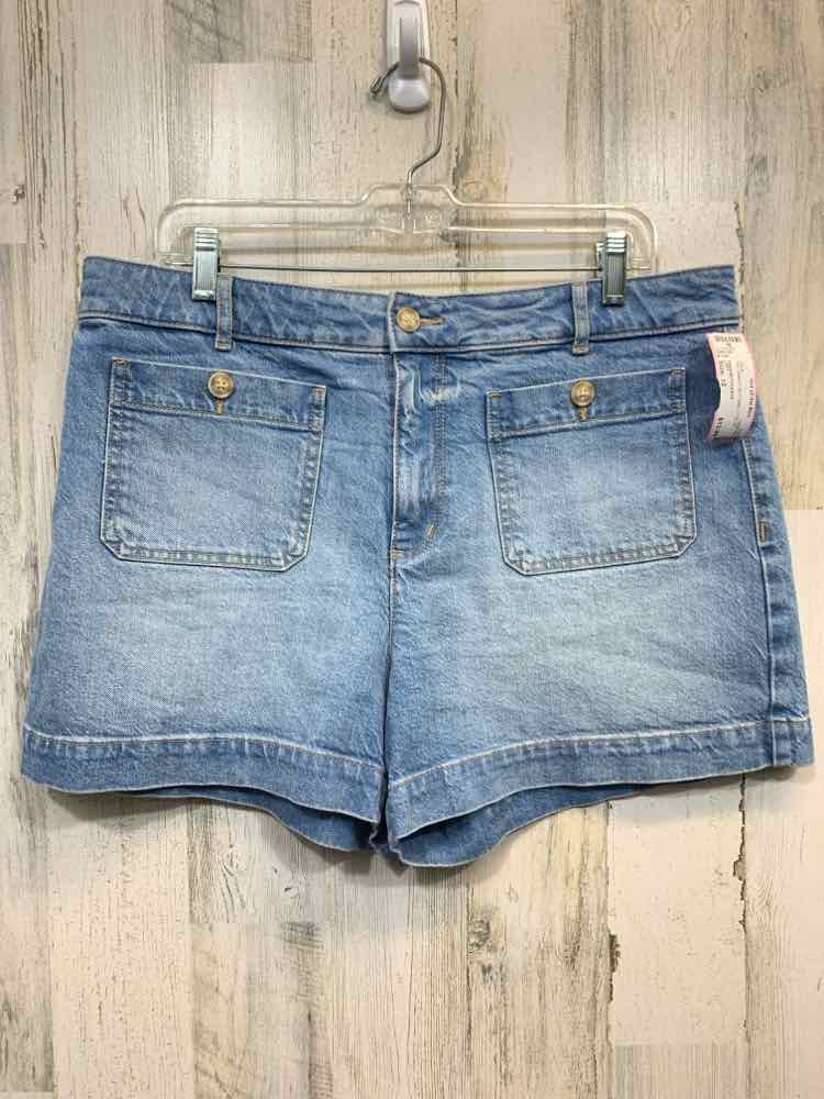 PRE-OWNED Size 12 LOFT BOTTOMS BLUE SQUARE POCKETS SHOER