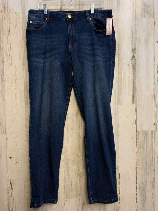 PRE-OWNED Size 14 STS BLUE BOTTOMS BLU SLIM LEG Pants/HIGH RISE JEANS