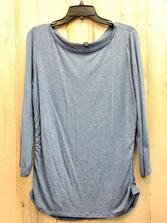 WHITE/BLACK MARKET Tops Size XL SLATE BLUE LONG SLEEVES TOP