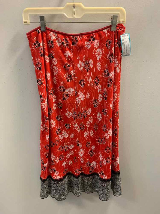 JONATHAN MARTIN Dresses and Skirts Size L RED/WHT/BLK Floral Skirt