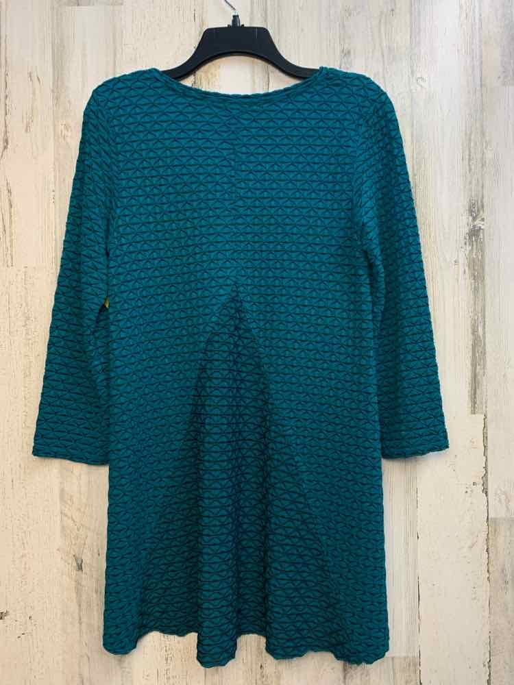 HABITAT Tops Size S TEAL/BLK LINK TUNIC TOP