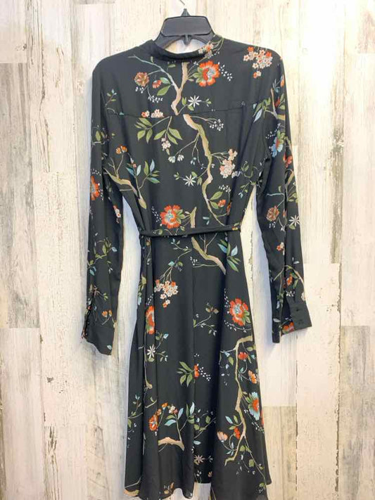 NANETTE LEPORE Dresses and Skirts Size 12 BLK/ORG/GRN/WHT Floral Dress