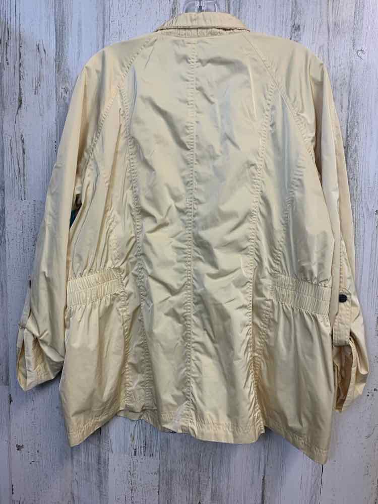 PRE-OWNED CHICOS Tops Size L PASTEL YELLOW LONG SLEEVES TOP