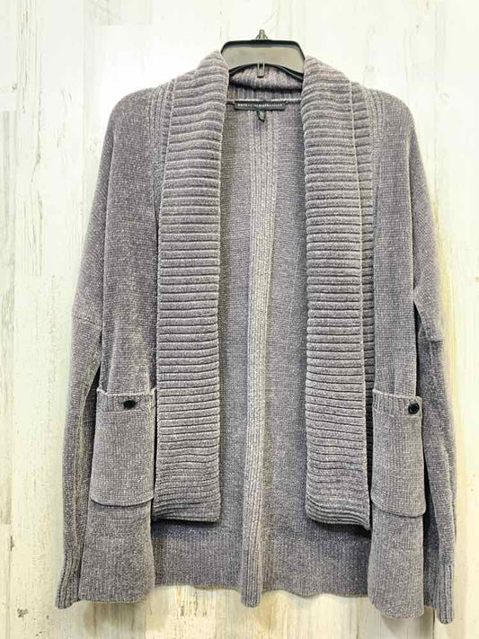 WHITE/BLACK MARKET Tops Size XS Gray Chenille CARDIGAN Cardigan