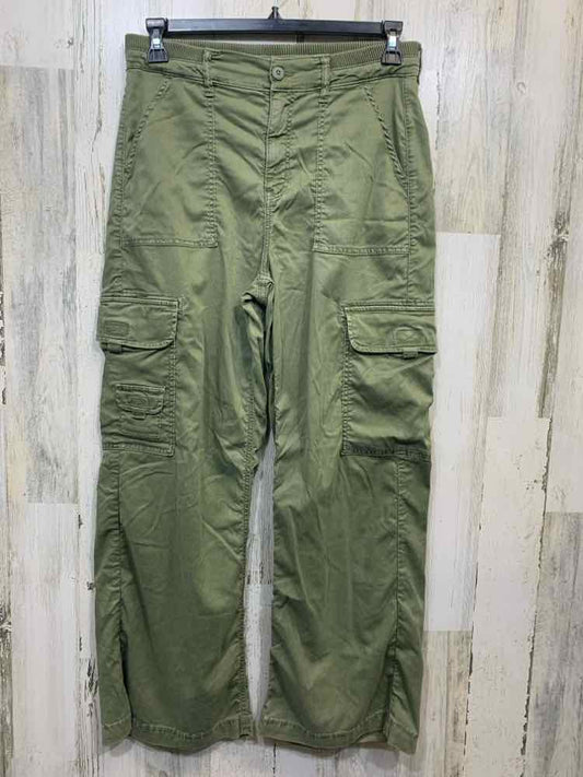 PRE-OWNED Size 10S AMERICAN EAGLE BOTTOMS Olive Solid CARGO Pants