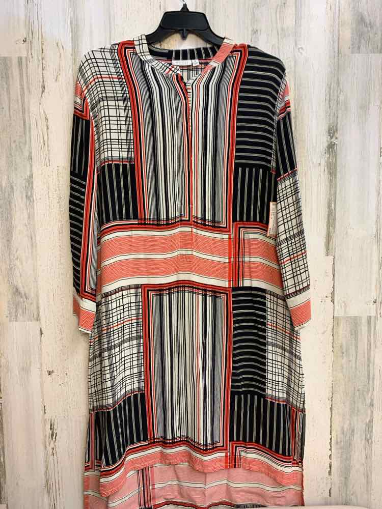 NWT MASAI Dresses and Skirts Size M BLK/WHT/RED CHECKERED/STRIPED Dress