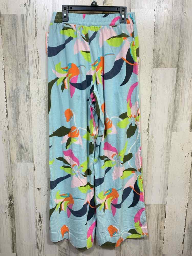 PRE-OWNED Size XS A NEW DAY BOTTOMS LGT BLU/PNK/WHT/BLK Floral Pants
