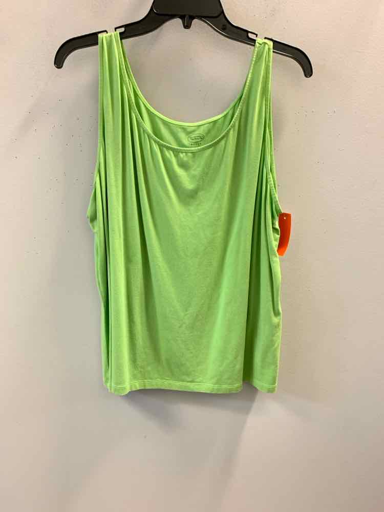 TALBOTS PLUS SIZES Size 3X Green SLEEVELESS TOP