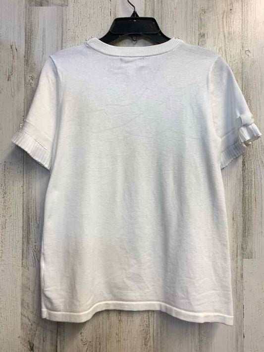 PRE-OWNED KARL LAGERFELD Tops Size S WHT SHORT SLEEVES TOP