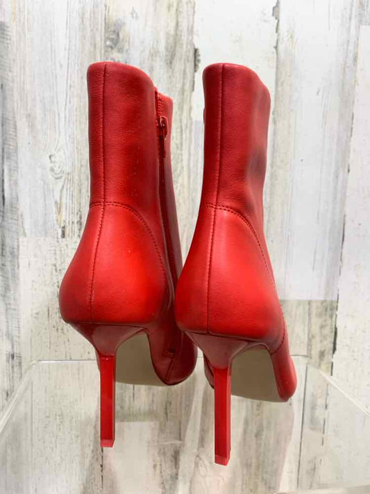 NWT STEVE MADDEN SHOES Shoe Size 8 Red Leather Boots