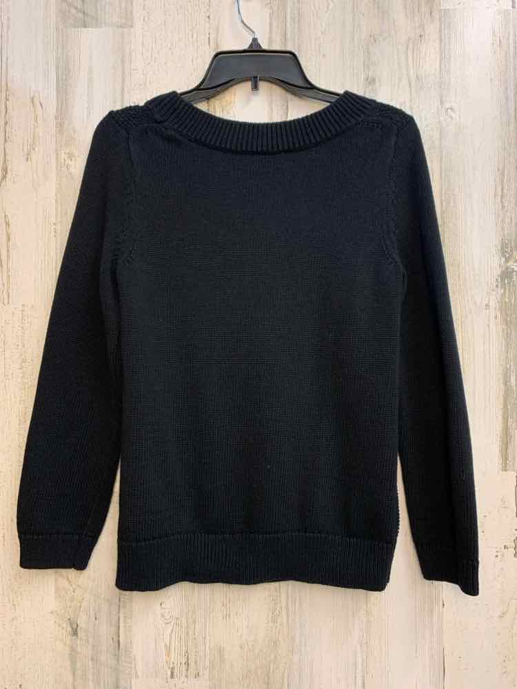 PRE-OWNED TALBOTS Tops Size M Black LONG TOP/KNIT SWEATER