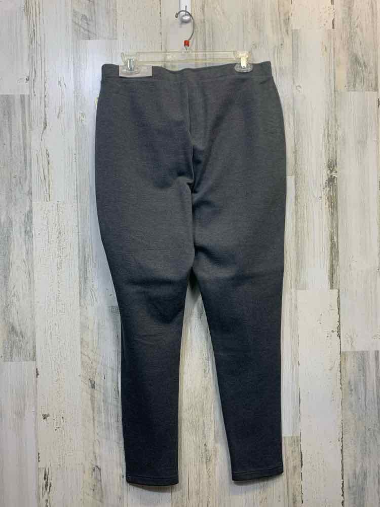 NWT Size 2 CHICOS BOTTOMS DARK GRAY Solid PANTS Pants/CASUAL DARK GRAY STRETCHY