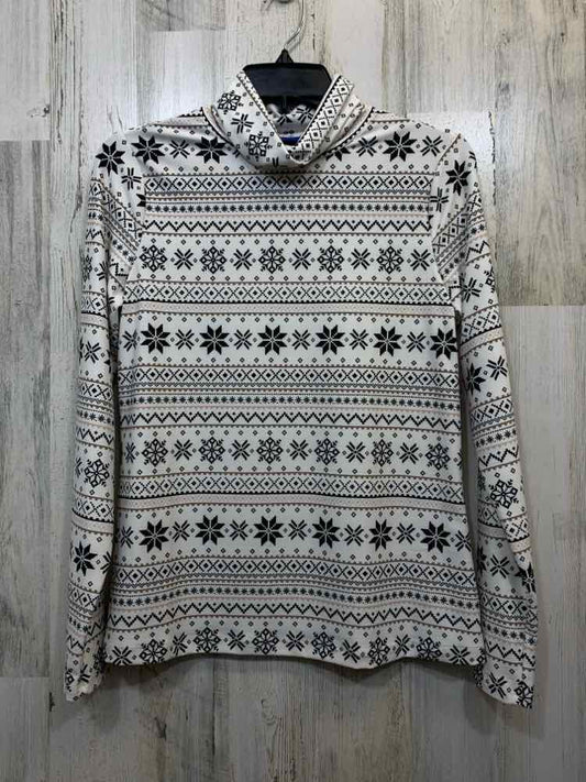 NWT APT. 9 Tops Size S WHT/BLK NORDIC TURTLENECK Turtleneck
