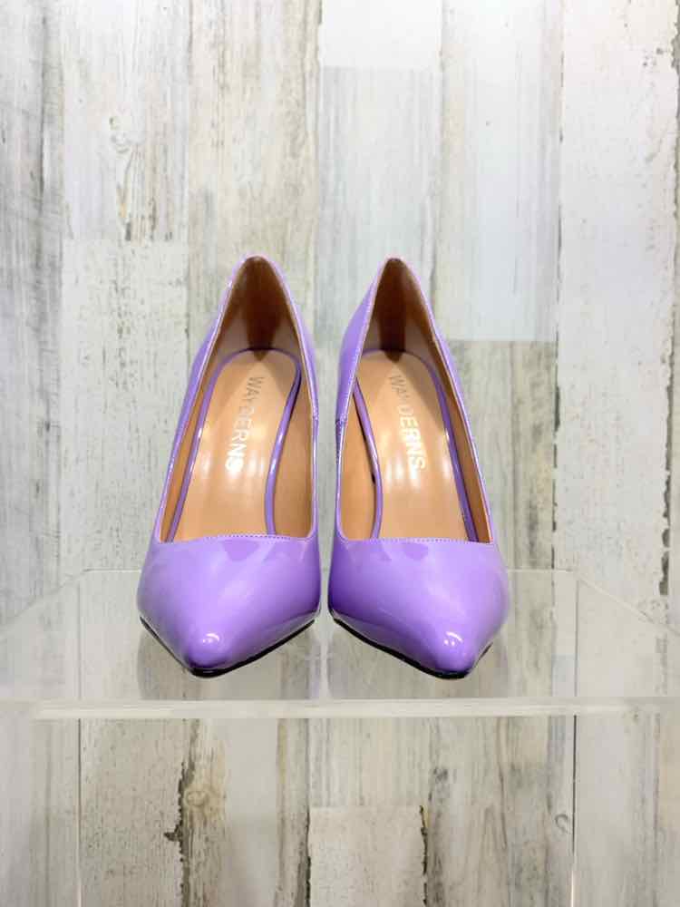 PRE-OWNED WAYDERNS SHOES Shoe Size 7 Lavender Solid POINTED TOE Stiletto/LAVENDE