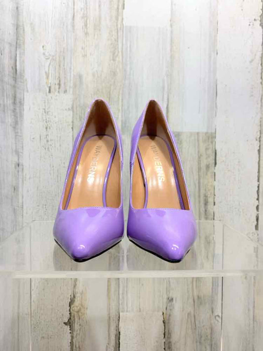 PRE-OWNED WAYDERNS SHOES Shoe Size 7 Lavender Solid POINTED TOE Stiletto/LAVENDE