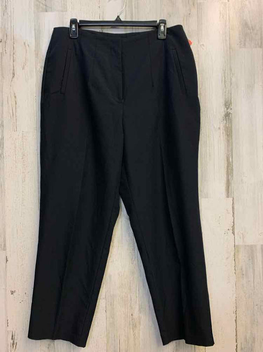 PRE-OWNED Size 14 INC BOTTOMS Black Solid PANTS Pants/BLACK BUISNESS PANTS W/ 2