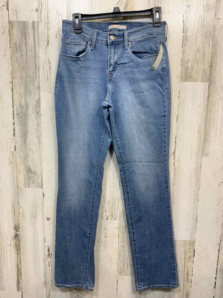 PRE-OWNED Size 4 Levi Strauss & Co BOTTOMS JEAN JEAN JEANS Solid Pants/505 STRAI