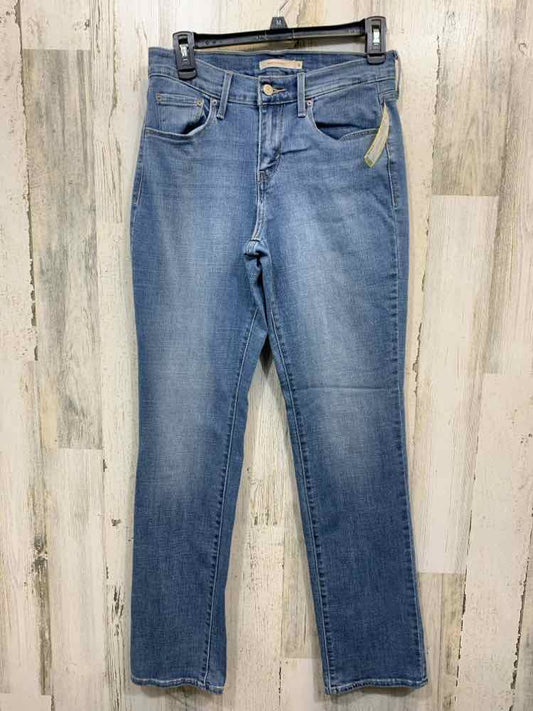 PRE-OWNED Size 4 Levi Strauss & Co BOTTOMS JEAN JEAN JEANS Solid Pants/505 STRAI