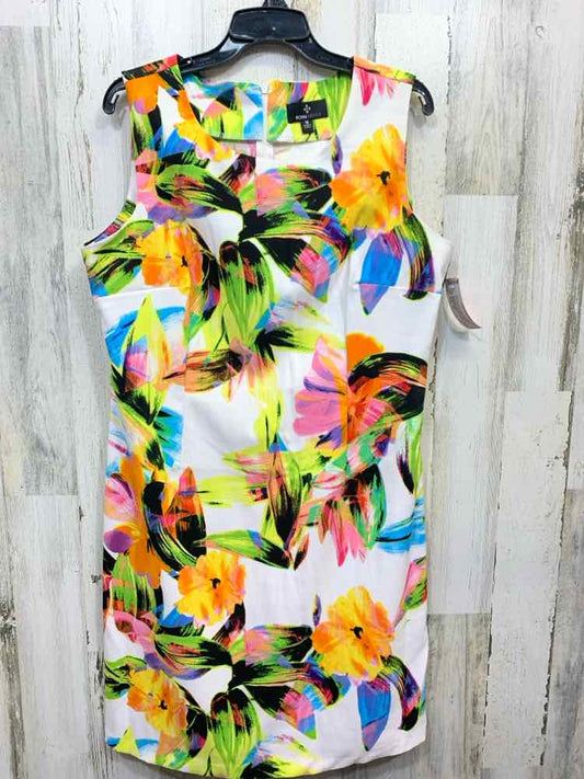 PRE-OWNED RONNI NICOLE Dresses and Skirts Size 16 Multi-Color TROPICAL Dress/TRO