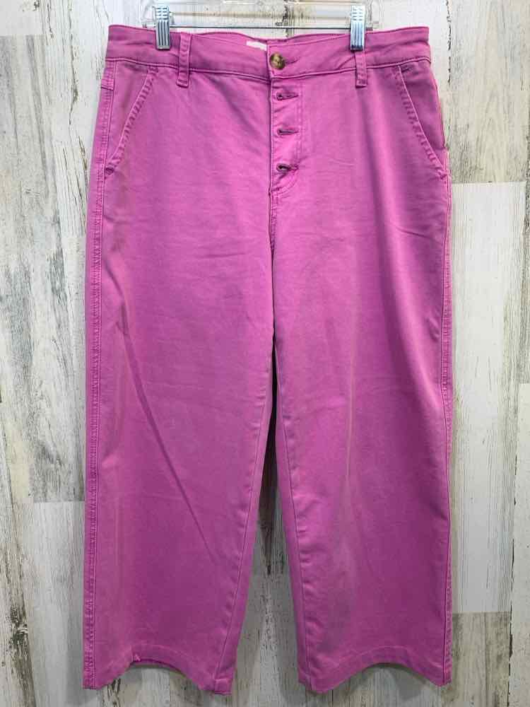 PRE-OWNED Size 10 TRIBAL JEANS BOTTOMS Lavender Solid ANKLE Pants/LAVENDER ANKLE