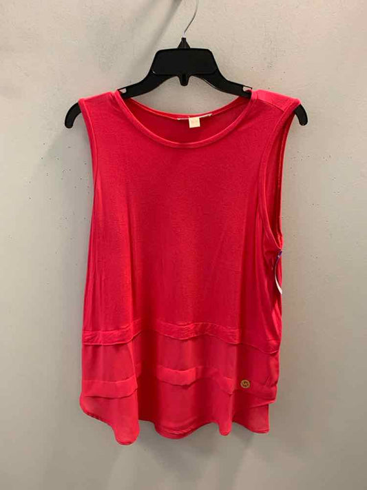 USED MICHAEL KORS Tops Size M MAGENTA SLEEVELESS TOP