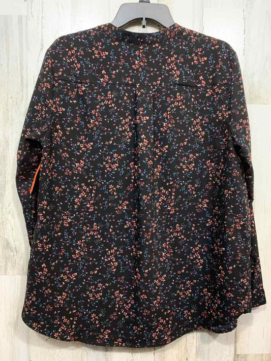 PRE-OWNED HILARY RADLEY/3/4 SLEEVE RELAXED FIT SPLIT V-NECK