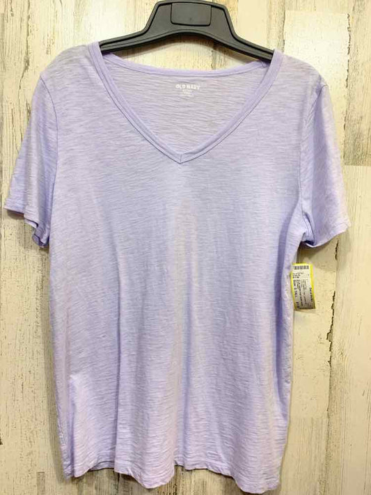 PRE-OWNED OLD NAVY/SLUB JERSEY KNIT SHORT-SLEEVE V-NECK TEE
