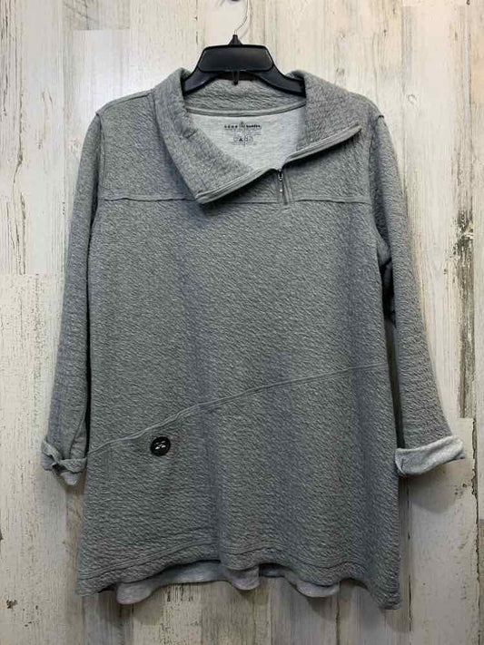 NEON BUDDHA Tops Size L Gray 3/4 LENGTH TOP
