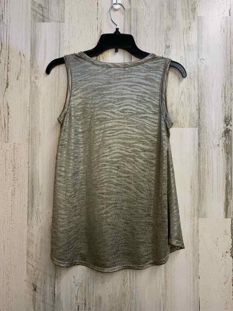 KIM & CAMI Tops Size S GOLD/SILVER SLEEVELESS TOP