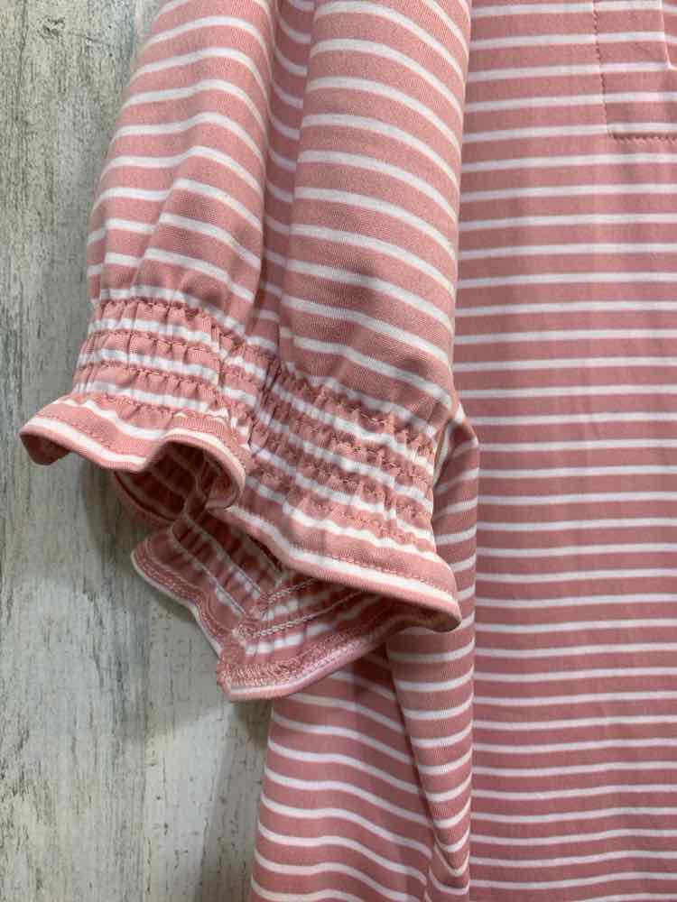 NWT WIHOLL Tops Size XXL PINK/WHITE STRIPES SHORT SLEEVES Shirt/PINK/WHITE STRIP