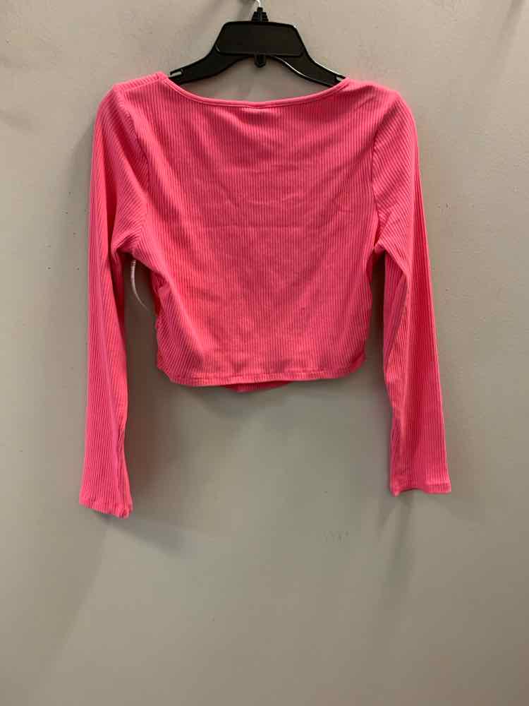 NWT SHEIN Tops Size L HOT PINK LONG SLEEVES TOP