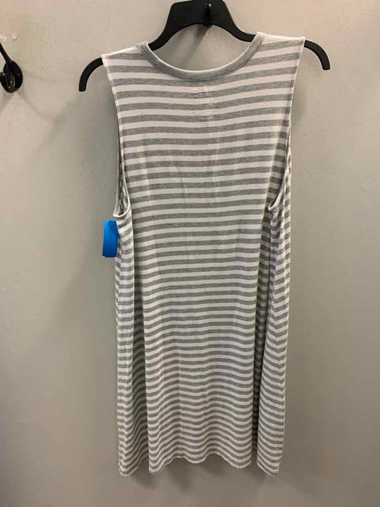 TIME & TRU PLUS SIZES Size XXL GRY/WHT Stripe Dress