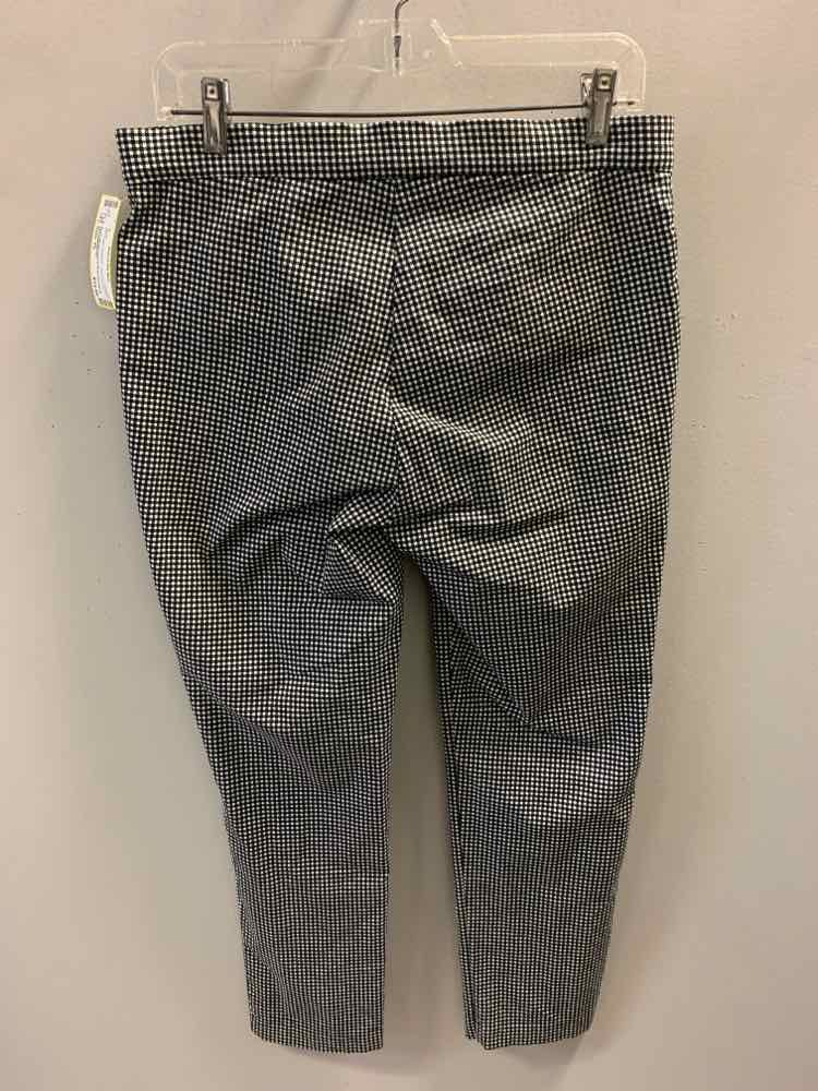 Size PL 89TH&MADISON BOTTOMS BLK/WHT DOGTOOTH Pants