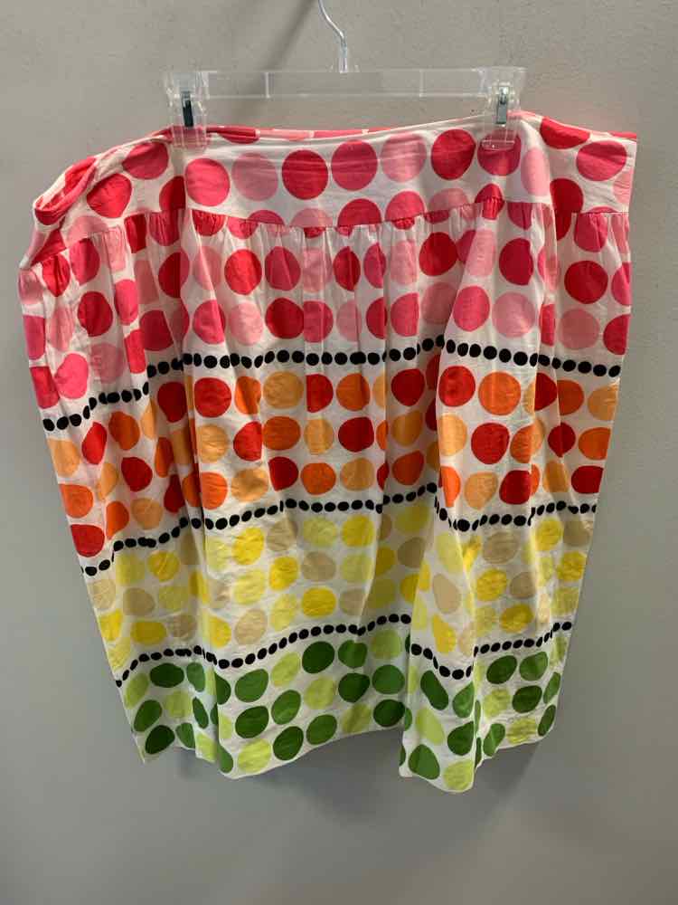 TALBOTS PLUS SIZES Size 20 RAINBOW CIRCLES Skirt