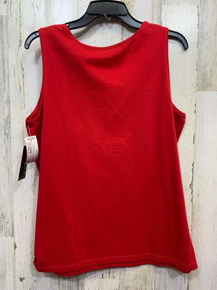 NWT KIM ROGERS Tops Size M Red Solid TANK TOP Tank Top/RED TANK TOP