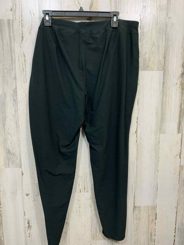 PRE-OWNED EILEEN FISHER Size XL BOTTOMS DARK GREEN Pants