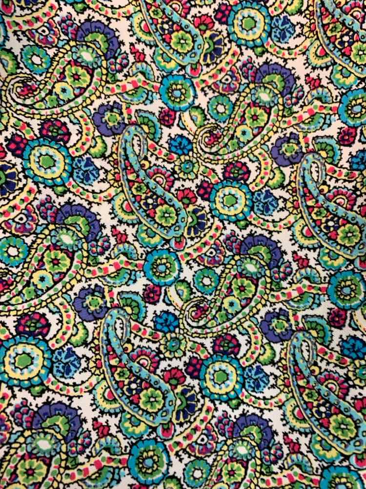 PRE-OWNED TALBOTS Tops Size S GRN/BLU/PUR Paisley SLEEVELESS TOP