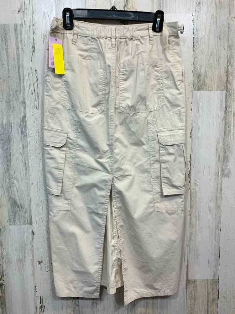 NWT WILD FABLE XS BOTTOMS Khaki MIDI W/CARGO POCKETS PENCIL SKIRT