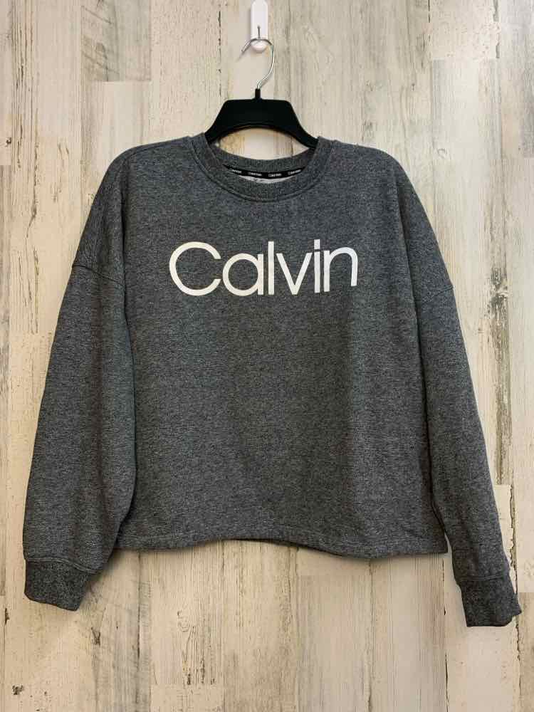 CALVIN KLEIN Tops Size XL Gray SWEATSHIRT Sweatshirt