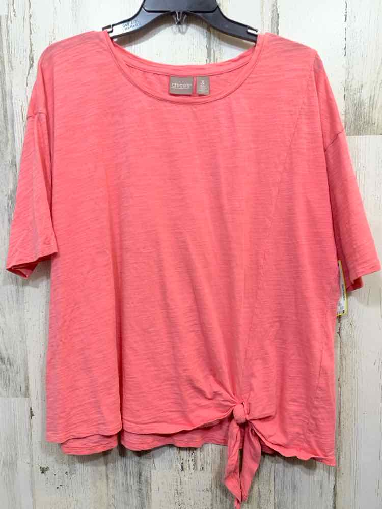 PRE-OWNED CHICO'S/FRONT TIE SHORT SLEEVE