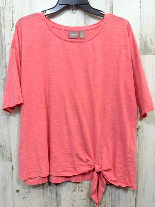 PRE-OWNED CHICO'S/FRONT TIE SHORT SLEEVE