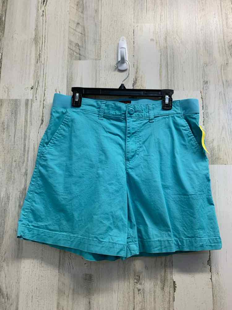 PRE-OWNED Size 12 LEE BOTTOMS Teal Solid Shorts