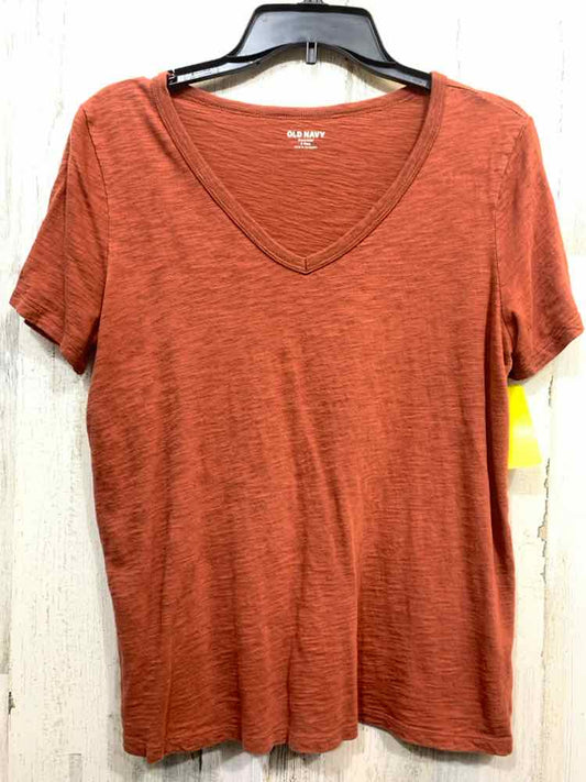 PRE-OWNED OLD NAVY/SLUB JERSEY KNIT SHORT-SLEEVE V-NECK TEE