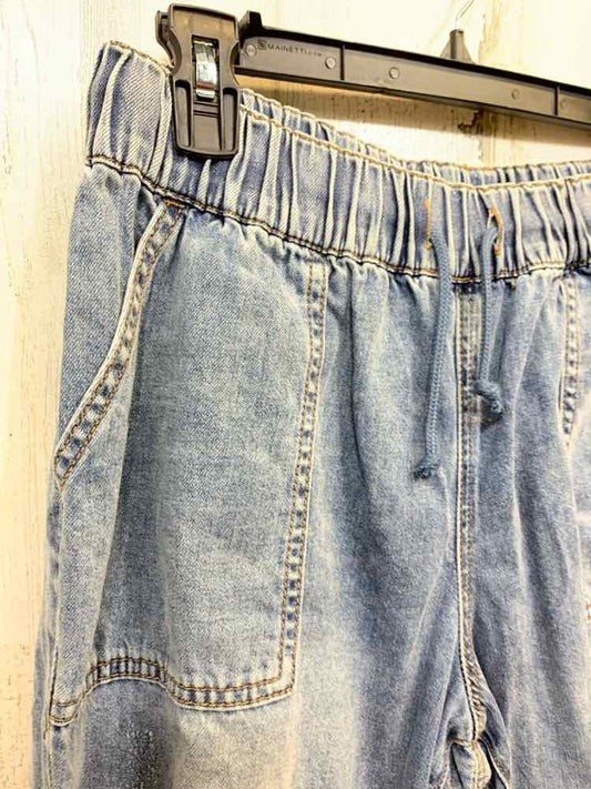 PRE-OWNED Size 12S MAURICES BOTTOMS Blue DISTRESSED JOGGER JEANS