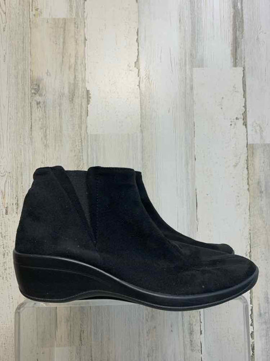 PRE-OWNED ARCOPEDICO SHOES 8 BLK Shoes/SUEDE WEDGE/ANKLE BOOTS