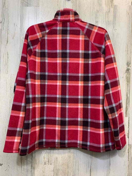 PRE-OWNED EDDIE BAUER JACKETS / COATS Size L SHADES OF PINK Plaid Jacket/SHADES