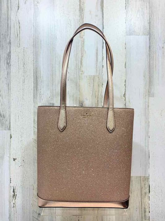 GOLD KATE SPADE GLITTER TINSEL TOTE
